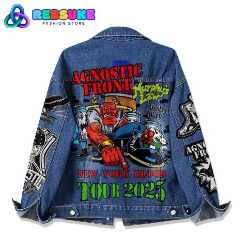 Agnostic Front New York Blood Tour Denim Jacket