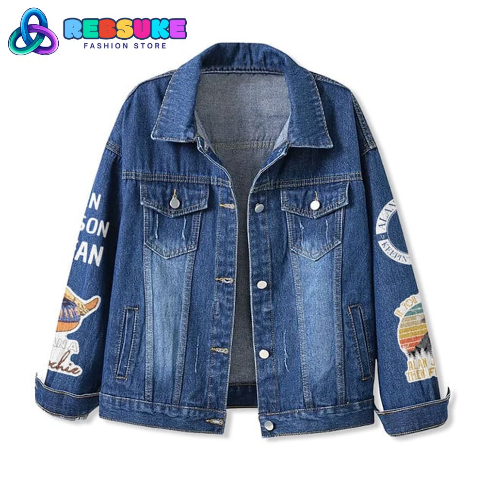 Alan Jackson Last Call One More For The Road Denim Jacket Alan Jackson Last Call One More For The Road Denim Jacket
