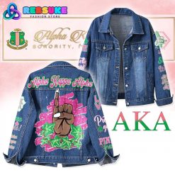 Alpha Kappa Alpha Sorority Inc Denim Jacket