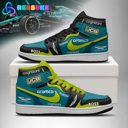 Aston Martin Petronas Formula 1 Nike Jordan 1 Sneakers