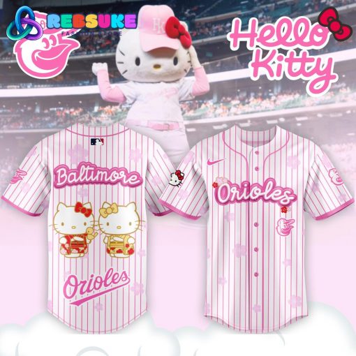 Baltimore Orioles x Hello Kitty Night Happy Girlsday Jersey