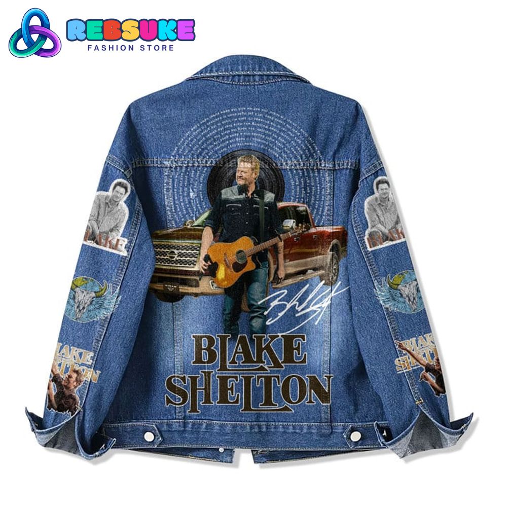 Blake Shelton American Country Singer Denim Jacket Blake Shelton American Country Singer Denim Jacket
