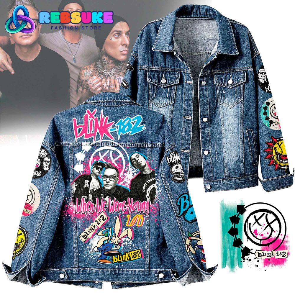 Blink-182 When We Were Young Festival 2025 Denim Jacket Blink-182 When We Were Young Festival 2025 Denim Jacket