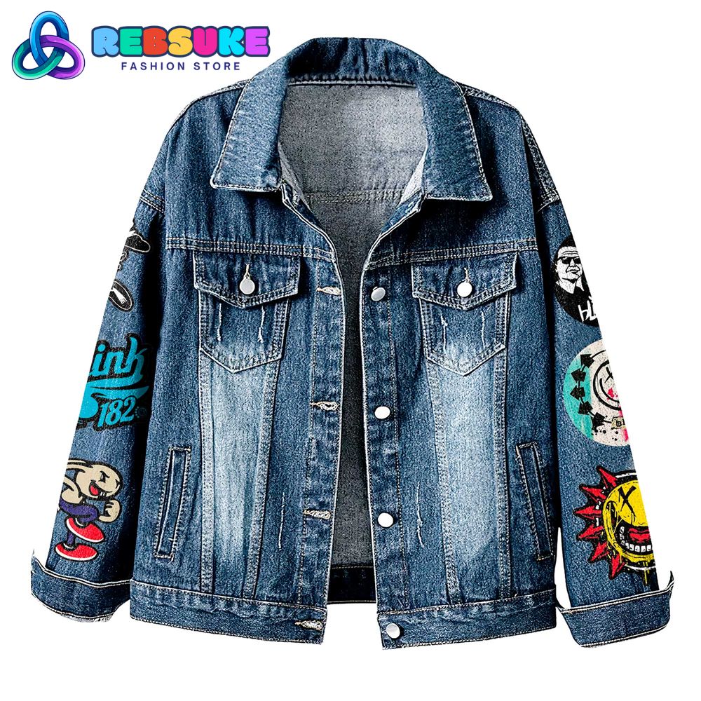Blink-182 When We Were Young Festival 2025 Denim Jacket Blink-182 When We Were Young Festival 2025 Denim Jacket