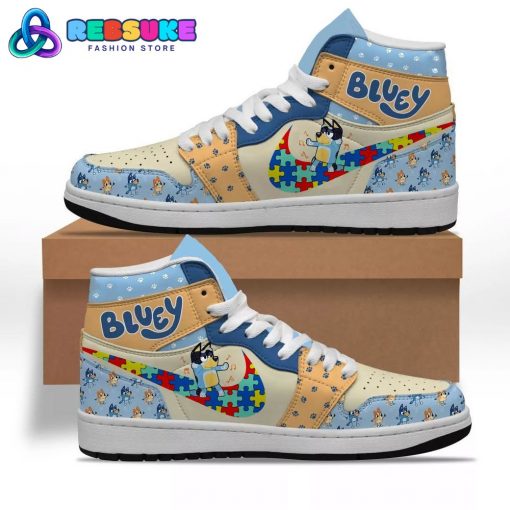 Bluey Autism Awareness Day 2025 Nike Air Jordan 1