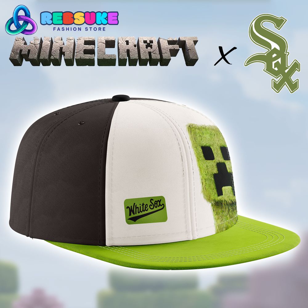 Chicago White Sox x Minecraft 2025 Limited Snapback Hat Chicago White Sox x Minecraft 2025 Limited Snapback Hat