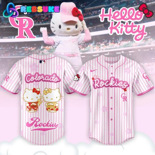 Colorado Rockies x Hello Kitty Night Happy Girlsday Jersey