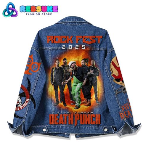 Five Finger Death Punch Rock Fest 2025 Denim Jacket