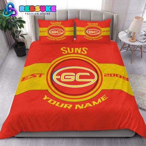 Gold Coast Suns AFL 2025 Bedding Set