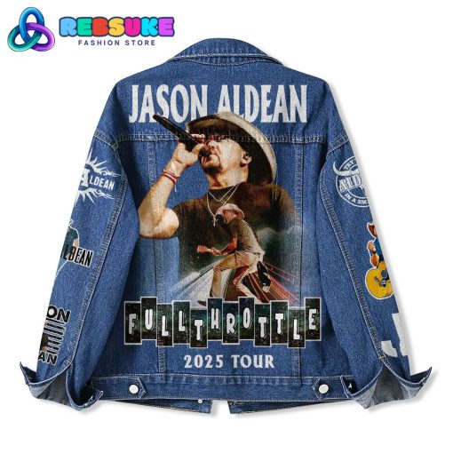 Jason Aldean Full Throttle Tour 2025 Denim Jacket