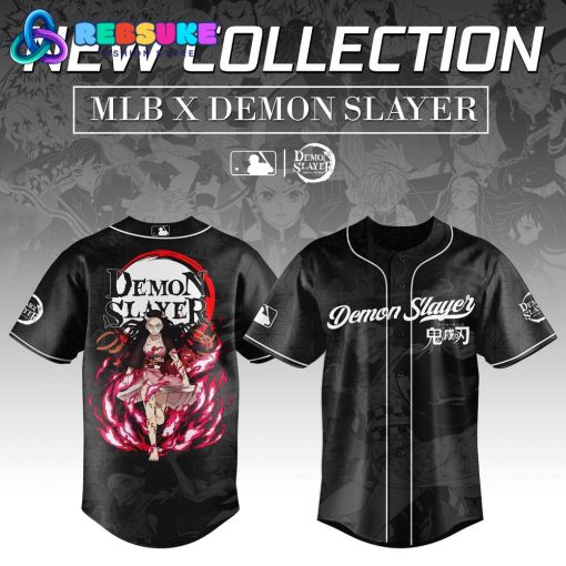 Kamado Nezuko Demon Slayer x MLB Baseball Jersey