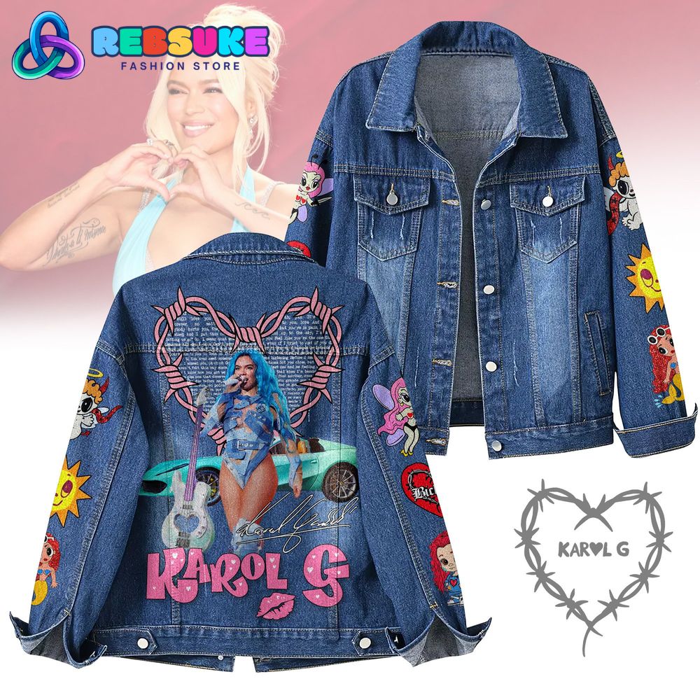 Karol G Colombian Singer 2025 Denim Jacket Karol G Colombian Singer 2025 Denim Jacket