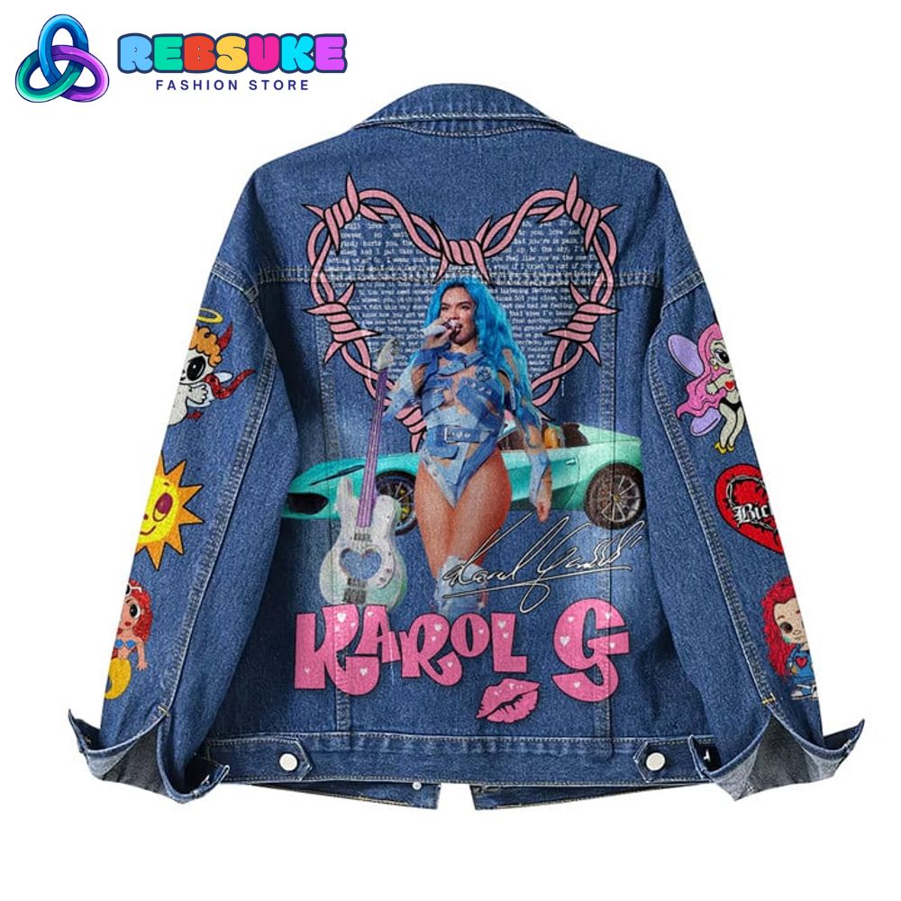 Karol G Colombian Singer 2025 Denim Jacket Karol G Colombian Singer 2025 Denim Jacket