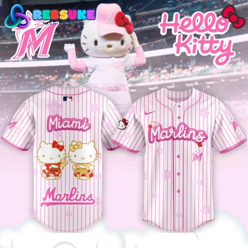 Miami Marlins x Hello Kitty Night Happy Girlsday Jersey