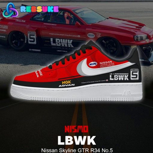 Nissan Skyline GTR R34 No 5 Nike Air Force 1 Sneakers