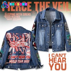 Pierce The Veil I Can’t Hear You World Tour 2025 Denim Jacket