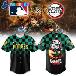 San Diego Padres MLB x Demon Slayer Baseball Jersey