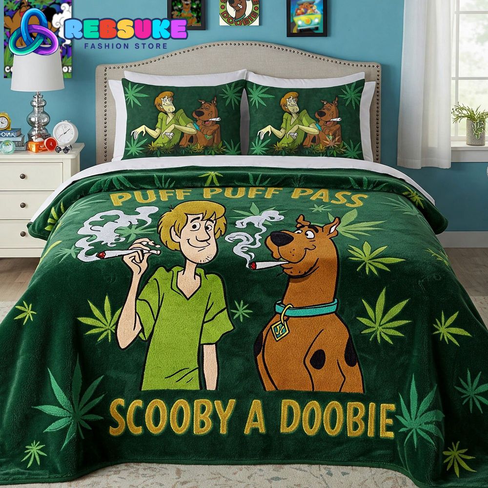 Scooby-Doo Like To Smoke Weed Special Bedding Set Scooby-Doo Like To Smoke Weed Special Bedding Set