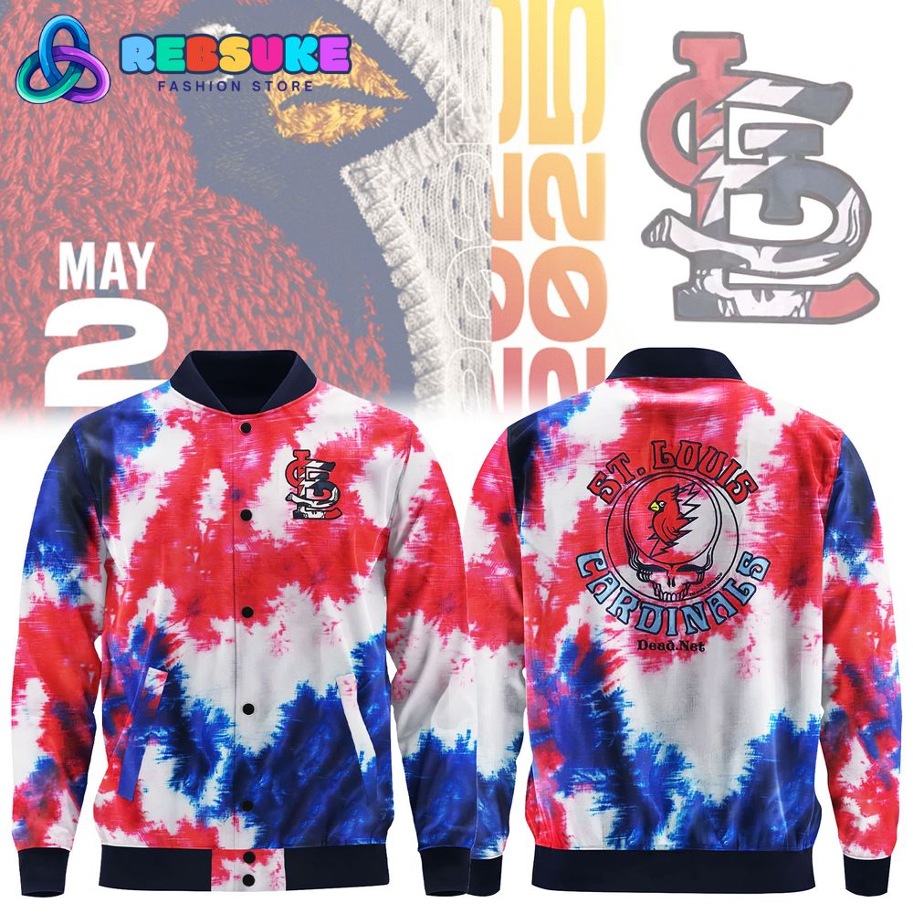 St. Louis Cardinals x Grateful Dead 2025 Limited Baseball Jacket St. Louis Cardinals x Grateful Dead 2025 Limited Baseball Jacket