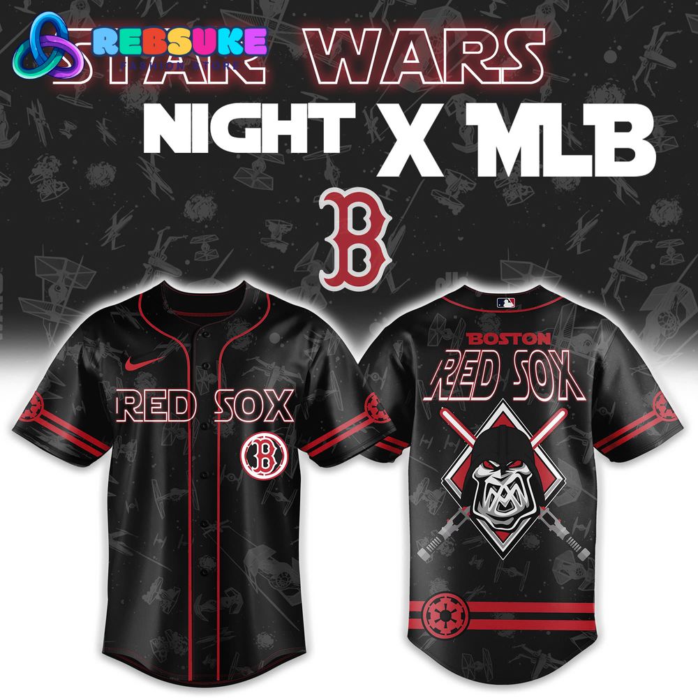 Star Wars Night x MLB Boston Red Sox Baseball Jersey Star Wars Night x MLB Boston Red Sox Baseball Jersey