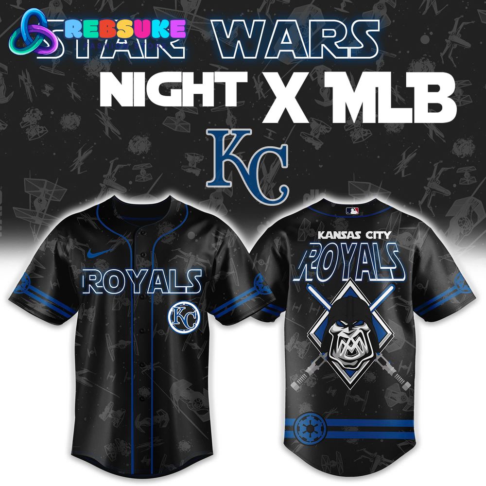 Star Wars Night x MLB Kansas City Royals Baseball Jersey Star Wars Night x MLB Kansas City Royals Baseball Jersey