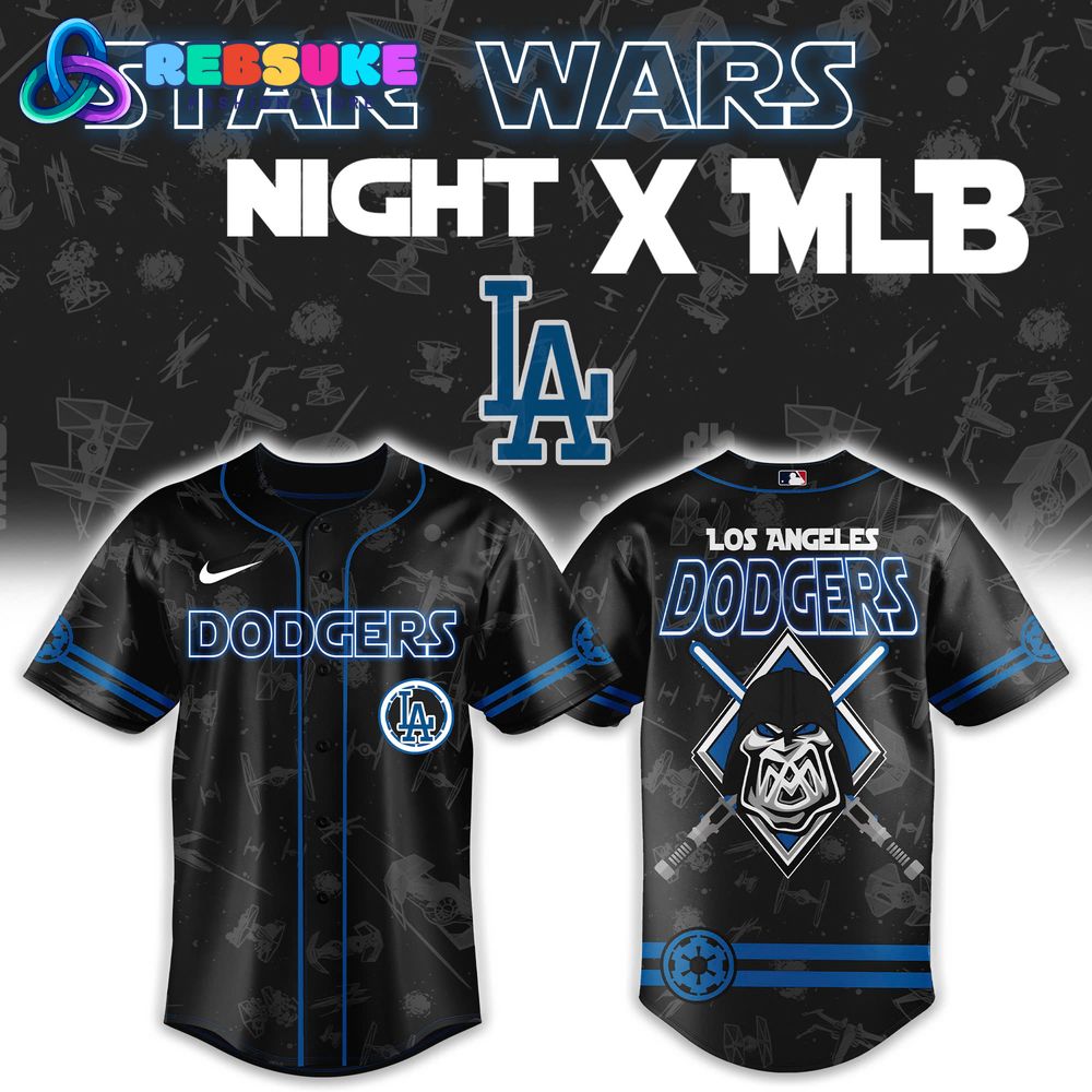 Star Wars Night x MLB LA Dodgers Baseball Jersey Star Wars Night x MLB LA Dodgers Baseball Jersey