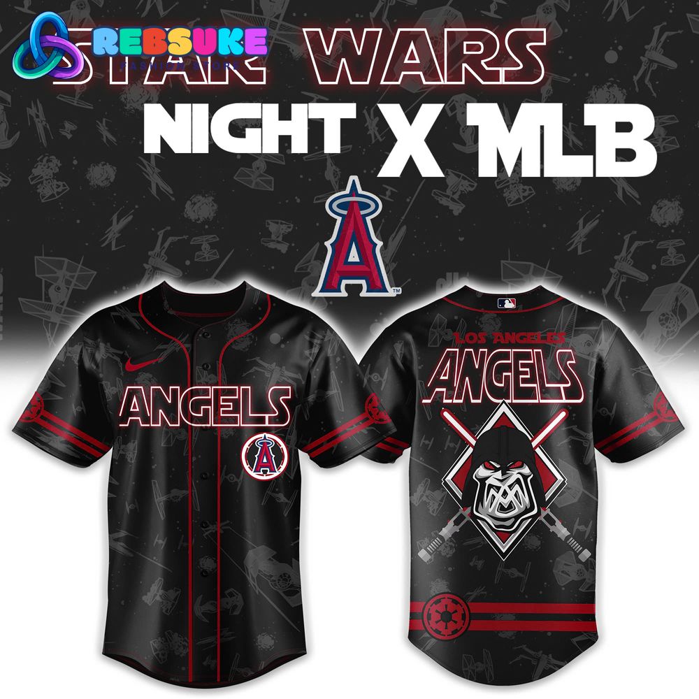 Star Wars Night x MLB Los Angeles Angels Baseball Jersey Star Wars Night x MLB Los Angeles Angels Baseball Jersey