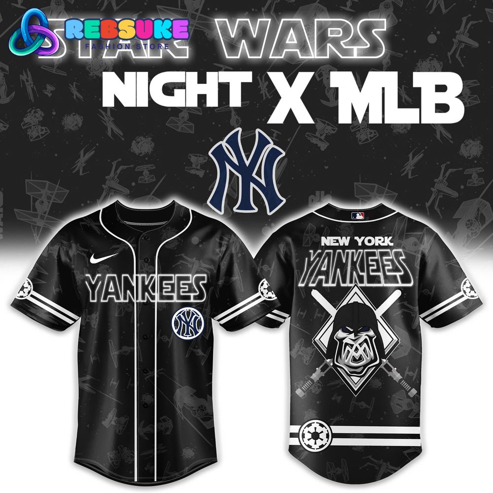 Star Wars Night x MLB New York Yankees Baseball Jersey Star Wars Night x MLB New York Yankees Baseball Jersey