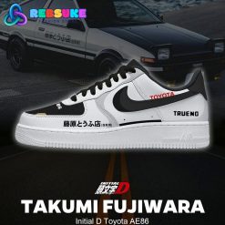 Takumi Fujiwara Initial Toyota AE86 Nike Air Force 1 Sneakers