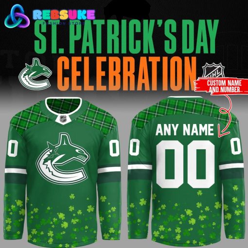 Vancouver Canucks x St.Patrick’s Day Jersey 2025