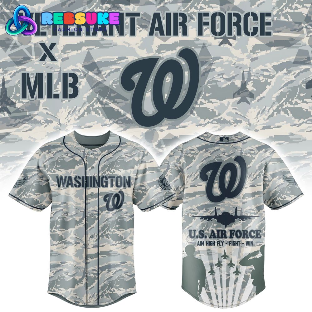 Washington Nationals x Veteran U.S Air Force 2025 Baseball Jersey Washington Nationals x Veteran U.S Air Force 2025 Baseball Jersey