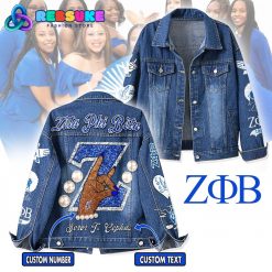 Zeta Phi Beta Sorority Inc Denim Jacket