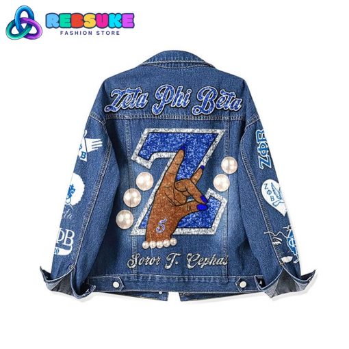 Zeta Phi Beta Sorority, Inc. Denim Jacket