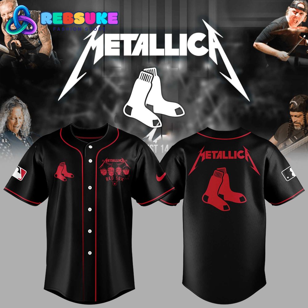 Boston Red Sox MLB x Metallica Night 2025 Jersey Boston Red Sox MLB x Metallica Night 2025 Jersey