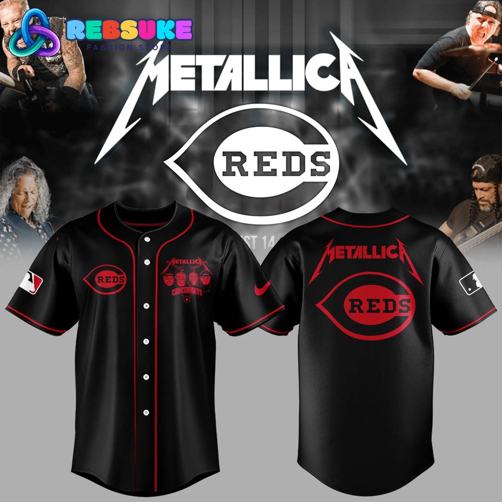 Cincinnati Reds MLB x Metallica Night 2025 Jersey Cincinnati Reds MLB x Metallica Night 2025 Jersey