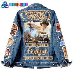 George Strait Amarillo By Morning Country Music Denim Jacket