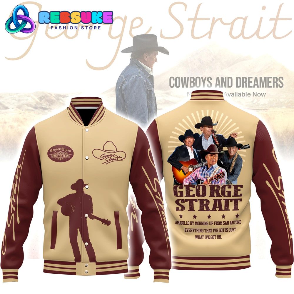 George Strait Cowboys and Dreamers Baseball Jacket George Strait Cowboys and Dreamers Baseball Jacket