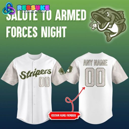 Gwinnett Stripers 2025 Salute to Armed Forces Night Baseball Jersey