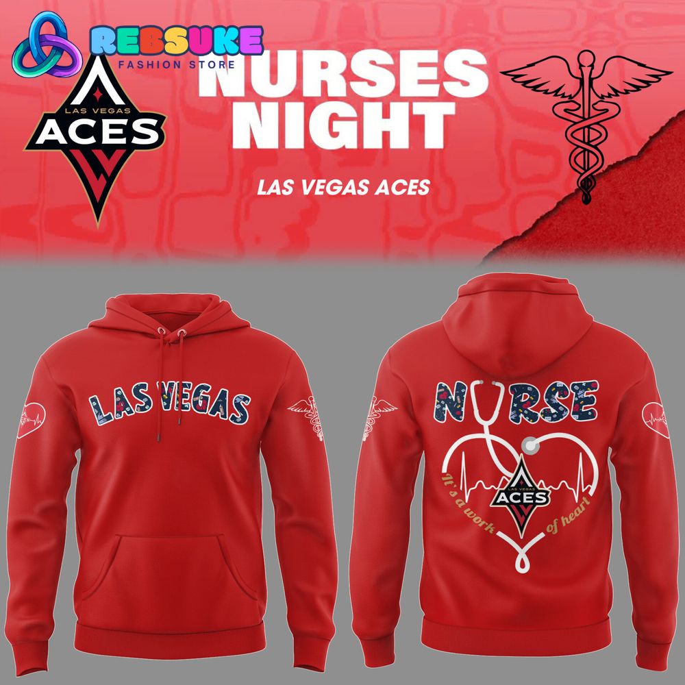 Las Vegas Aces WNBA x Nurses Night Hoodie Set 2025 Las Vegas Aces WNBA x Nurses Night Hoodie Set 2025
