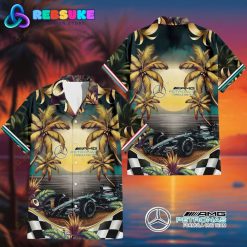 Mercedes AMG Petronas F1 Team 2025 Hawaiian Shirt