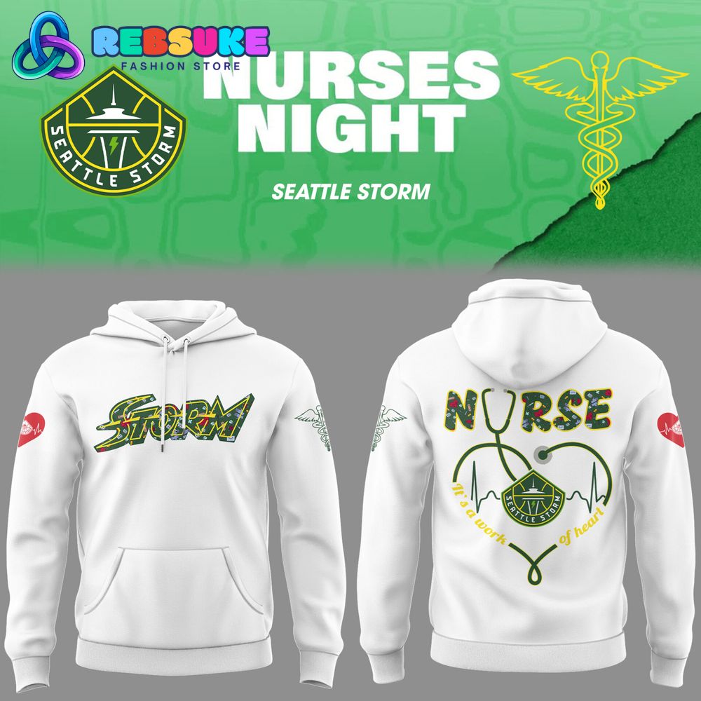 Seattle Storm WNBA x Nurses Night Hoodie Set 2025 Seattle Storm WNBA x Nurses Night Hoodie Set 2025