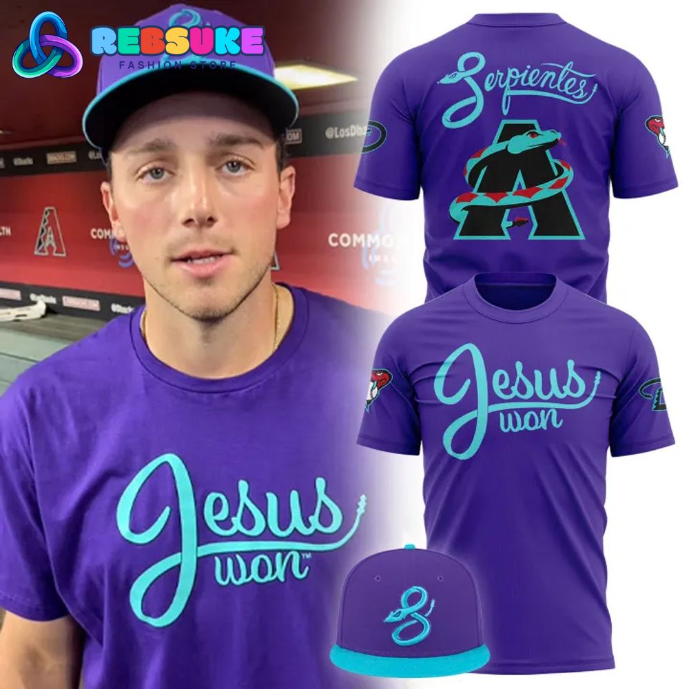 Arizona Diamondbacks 2025 City Connect x Jesus Won Shirt Arizona Diamondbacks 2025 City Connect x Jesus Won Shirt