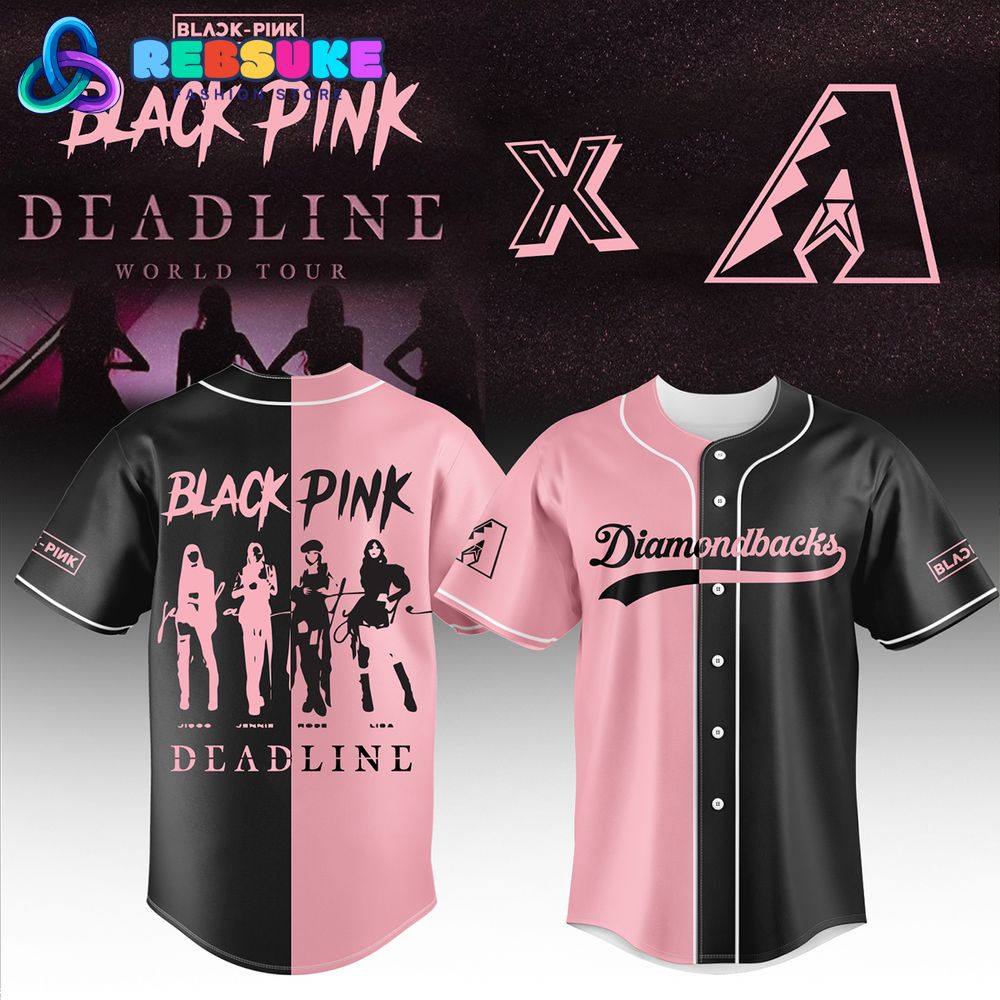Arizona Diamondbacks MLB x Blackpink Deadline World Tour Jersey 2025 Arizona Diamondbacks MLB x Blackpink Deadline World Tour Jersey 2025