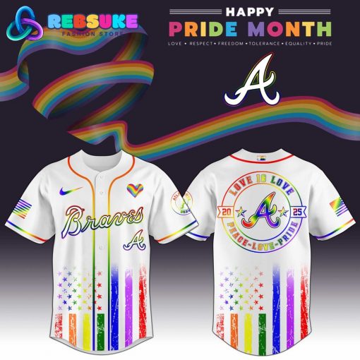 Atlanta Braves MLB x Happy Pride Month Jersey 2025