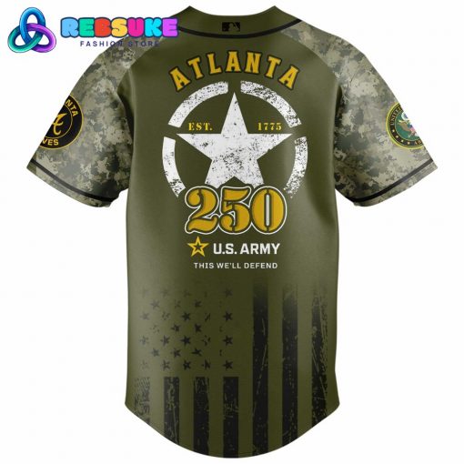 Atlanta Braves MLB x U.S. Army 250th Birthday Celebration Jersey