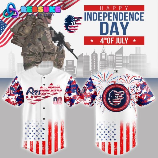 Baltimore Orioles MLB x The 4th of July x Military Jersey 2025