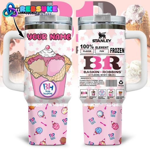 Baskin Robbins 2025 Custom Name Stanley Tumbler