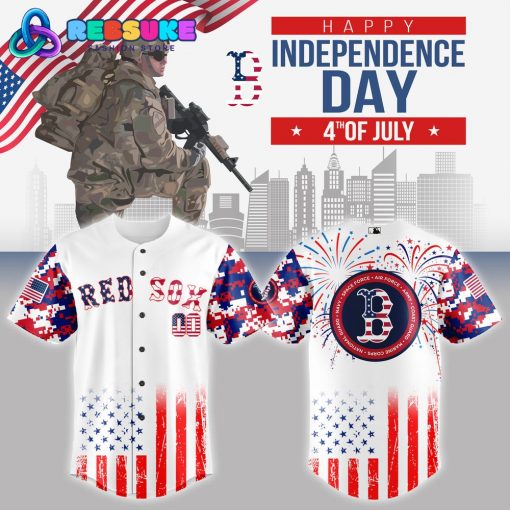 Boston Red Sox MLB x The 4th of July x Military Jersey 2025