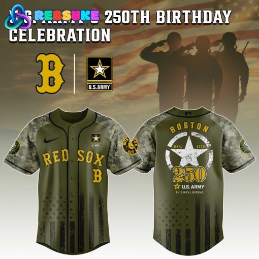 Boston Red Sox MLB x U.S. Army 250th Birthday Celebration Jersey