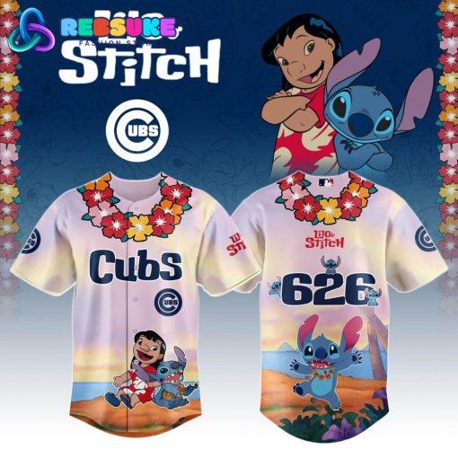 Chicago Cubs MLB x Lilo and Stitch New 2025 Jersey